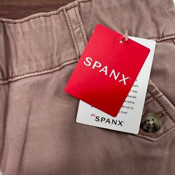 Spanx NWT Wide-Leg Cropped Pants Mauve Pink Size XL - Picture 3 of 7